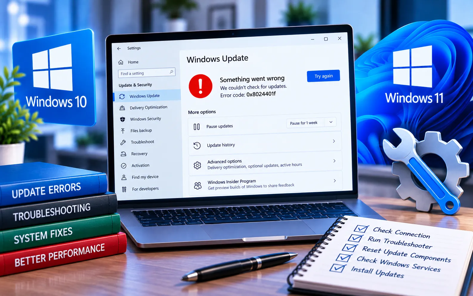 Windows Update Error Code 0x8024401F fix